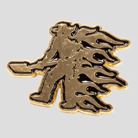 Passport Pin Flaming Digger Die Struck image