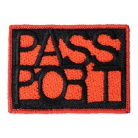 Passport Patch Rough Neg Orange/Black image