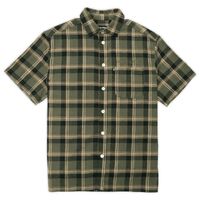 Passport Shirt Short Sleeve Workers Check Stem Logo Moss image