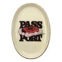 Passport Soap Dish Off White/Gold image
