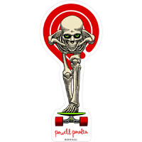 Powell Peralta Sticker Tucking Skeleton 3.6 Inch image