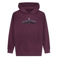 Passport Jumper Thistle Embroidery Pullover Hood Berry image