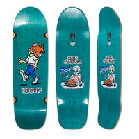 Polar Skate Co. Deck Fish Head Shin Sanbongi Wheel Well Surf Sr 9.0 Inch Width Assorted Stain image