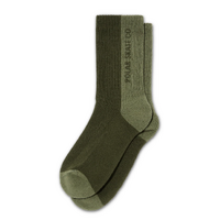 Polar Skate Co. Socks 50/50 Rib Uniform Green US 7-10 image