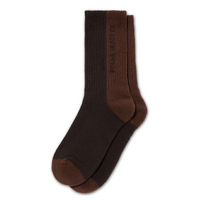 Polar Skate Co. Socks 50/50 Rib Brown US 7-10 image