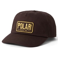 Polar Skate Co. Hat Earthquake Patch Brown image