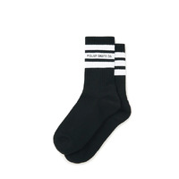 Polar Skate Co. Socks Rib Fat Stripe Black US 9-12 image