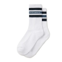 Polar Skate Co. Socks Rib Fat Stripe White/Blue US 9-12 image