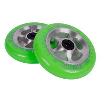 PROTO Wheels StarBright Sliders 110mm Neon Green on Raw image