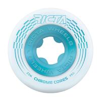 Ricta Wheels Chrome Core White Teal 99a 53mm image