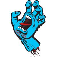 Santa Cruz Sticker Screaming Hand Blue 4 Inch image