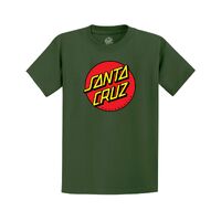 Santa Cruz Youth Tee Classic Dot Front Olive Green image
