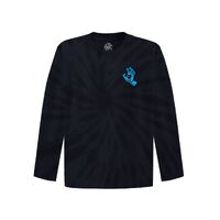 Santa Cruz Youth Tee L/S Tee Screaming Hand Dark Navy image