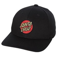 Santa Cruz Youth Hat Classic Dot Curved Black image