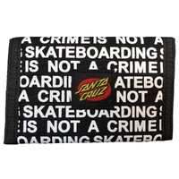 Santa Cruz Wallet Velcro Not A Crime Black image