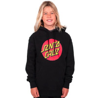 Santa Cruz Youth Jumper Classic Dot Front PO Hood Black image
