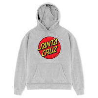 Santa Cruz Youth Jumper Classic Dot Front PO Hood Grey Marle image
