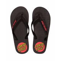 Santa Cruz Youth Thongs Classic Dot Black image