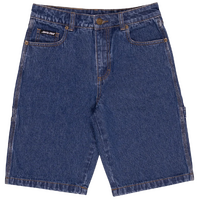 Santa Cruz Youth Shorts Classic Dot Carpenter Jean Stone Wash Indigo image