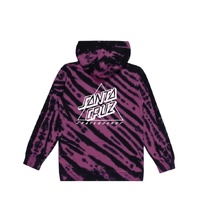 Santa Cruz Youth Jumper Not A Dot Hollow Hood Maroon Tie Dye image