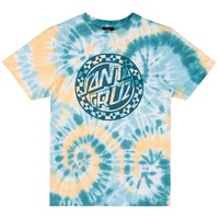 Santa Cruz Youth Tee Malba Crash Dot 180 GSM Teal/Tie Dye image