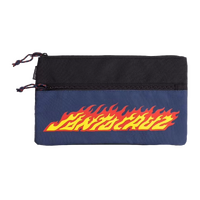 Santa Cruz Pencil Case Flaming Strip Navy image