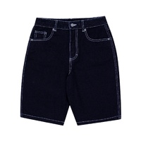 Santa Cruz Youth Shorts Global Flame Strip Fixed Waist Baggy Black image