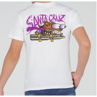 Santa Cruz Youth Tee Wolf Slasher White image