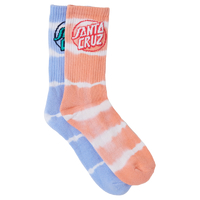 Santa Cruz Youth Socks TTE Dot Vintage Blue Tie Dye 2pk US 2-8 image