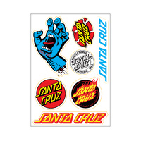 Santa Cruz Sticker Screaming Hand Assorted Matte Sheet image