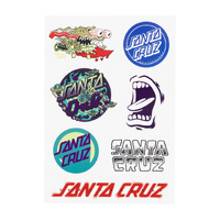 Santa Cruz Sticker Sheet Multi Logo image