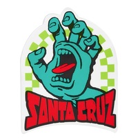 Santa Cruz Sticker Arch Check Hand Teal image
