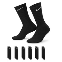 Nike Socks Crew Everyday Cush 6pk Black image