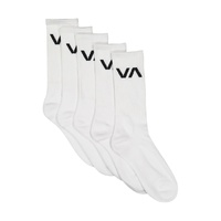 RVCA Socks Crew VA Sport Mini Logo 5pk White image