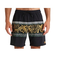 RVCA Shorts Fronds Divide Elasic Waist Black image