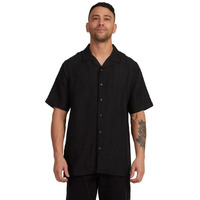 RVCA Shirt SS Black Grounds Washed Black image