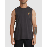 RVCA Muscle Petroglyph Washed Black image