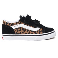 Vans Youth Old Skool V Leopard Black/Brown Kids image