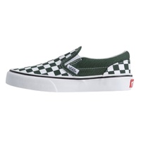 Vans Youth Slip-On Classic Color Theory Checkerboard Oil Green image