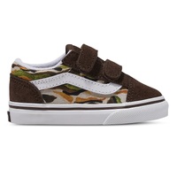 Vans Youth Old Skool Velcro Painted Camo Brown/Multi Kids image