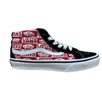 Vans Youth SK8 Mid Reissue Logo Black/Racing Red image