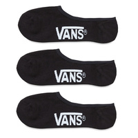 Vans Socks No Show 3pk Black US image