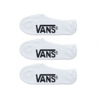 Vans Socks No Show 3pk White US image