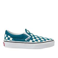 Vans Youth Slip-On Checkerboard Blue Coral/White image
