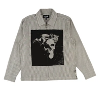 Welcome Shirt Crowned Print Oxford Black/White Stripe image