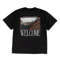 Welcome Tee Antiquities Boxy Garmet Dyed Black image