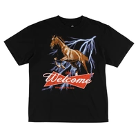 Welcome Tee King Of Fears Boxy Garmet Dyed Black image