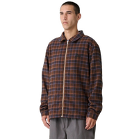 XLARGE Shirt Script Zip Long Sleeve Rust image