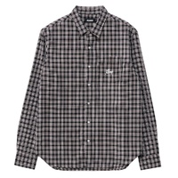 XLARGE Shirt Script Check Black image