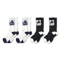 XLARGE Socks Classic OG 4pk Black/White/Blue OSFA image